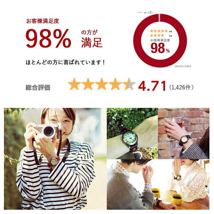【経年変化する本革 タンニン鞣し】【高評価レビュー4.72点】アンティーク 腕時計 レディース メンズ Japanレザー 男女兼用 本革【金属アレルギー対応】 革ベルト 革 バンド 防水 おしゃれ 誕生日 プレゼント 時計 牛革 oldclock【即日発送】 thumbnail 3