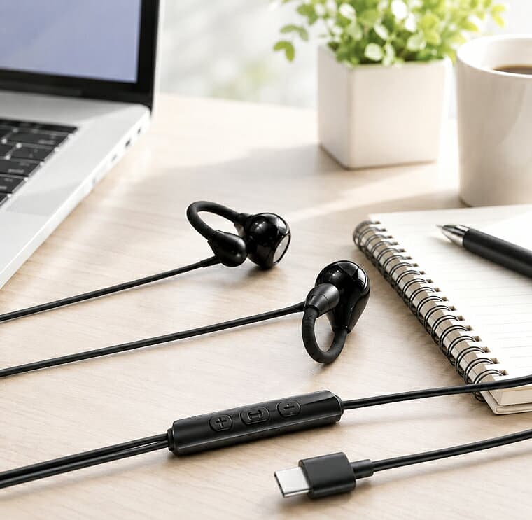 58%OFF限定1380円！【PC・スマホで使える】iphone イヤホン 有線 イヤホン 有線 タイプ c USB-A変換アダプター付 イヤホン イヤーカフ Type-C有線イヤホン 113cm 耳を塞がないイヤホン bluetooth/充電不要 有線イヤホン iPhone Hi-Fi高音質 騒音低減 iPad/Android対応 J1V thumbnail 2