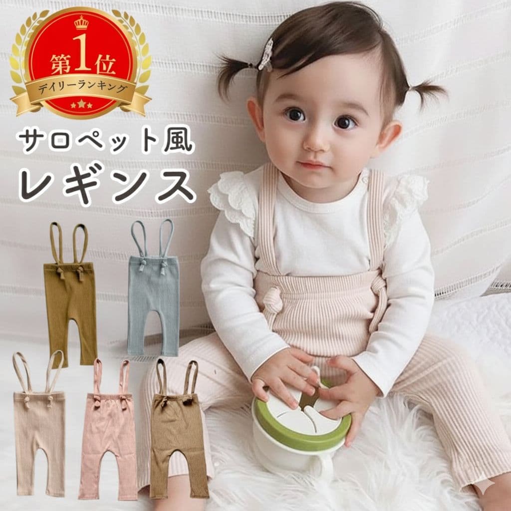 【10/24 20時〜2時間限定 50%OFFクーポン】 レギンス ベビー 10分丈 冬 レギンスパンツ キッズ サスペンダー 赤ちゃん 80 90 70 ベビー服 レギンスタイツ サロペット 夏 女の子 男の子 ブルマ ロンパース 新生児 80サイズ 秋冬 春 保育園 子供 子供服