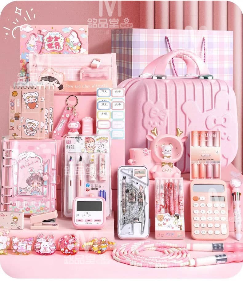 ＼特典あり☆先着100名限定／プレゼントに最適! 超豪華な文房具セット 携帯便利 収納ケース付き 描き用 学習玩具 知育玩具 子供用文房具 鉛筆 ボールペン 定規消しゴム ハサミのり 文具セット 入園入学 誕生日プレゼント 小学生女の子男の子 卒業記念品 クリスマスプレゼント thumbnail 2