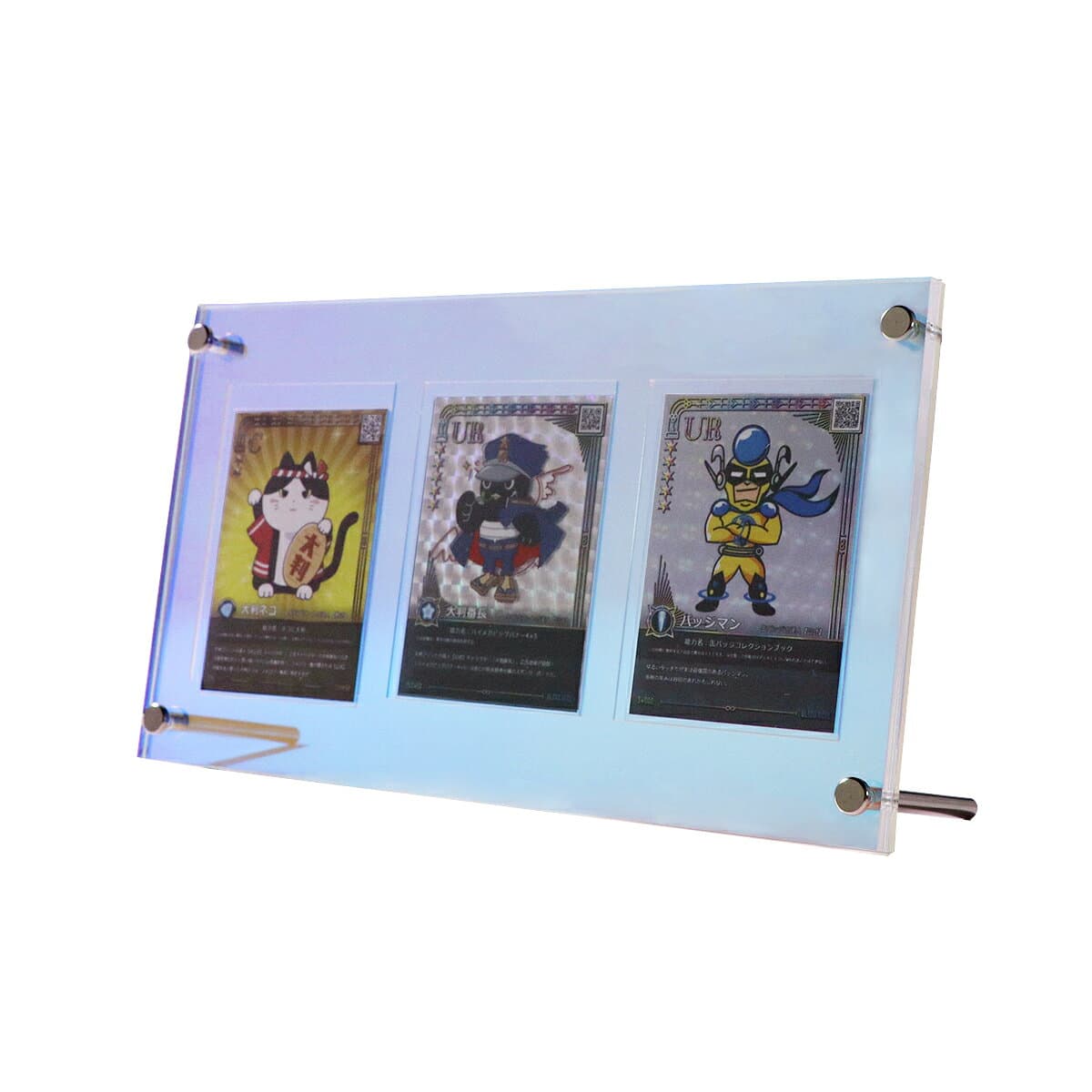 【全品送料無料中】 UVカット仕様 シールドPRO 3連タイプ 2色展開 3枚 日焼け防止 トレカ ディスプレイ ケース トレーディングカード スクリューダウン クリアフレーム 溝あり 保管 展示 収納 御三家 コレクション 国内生産 thumbnail 3