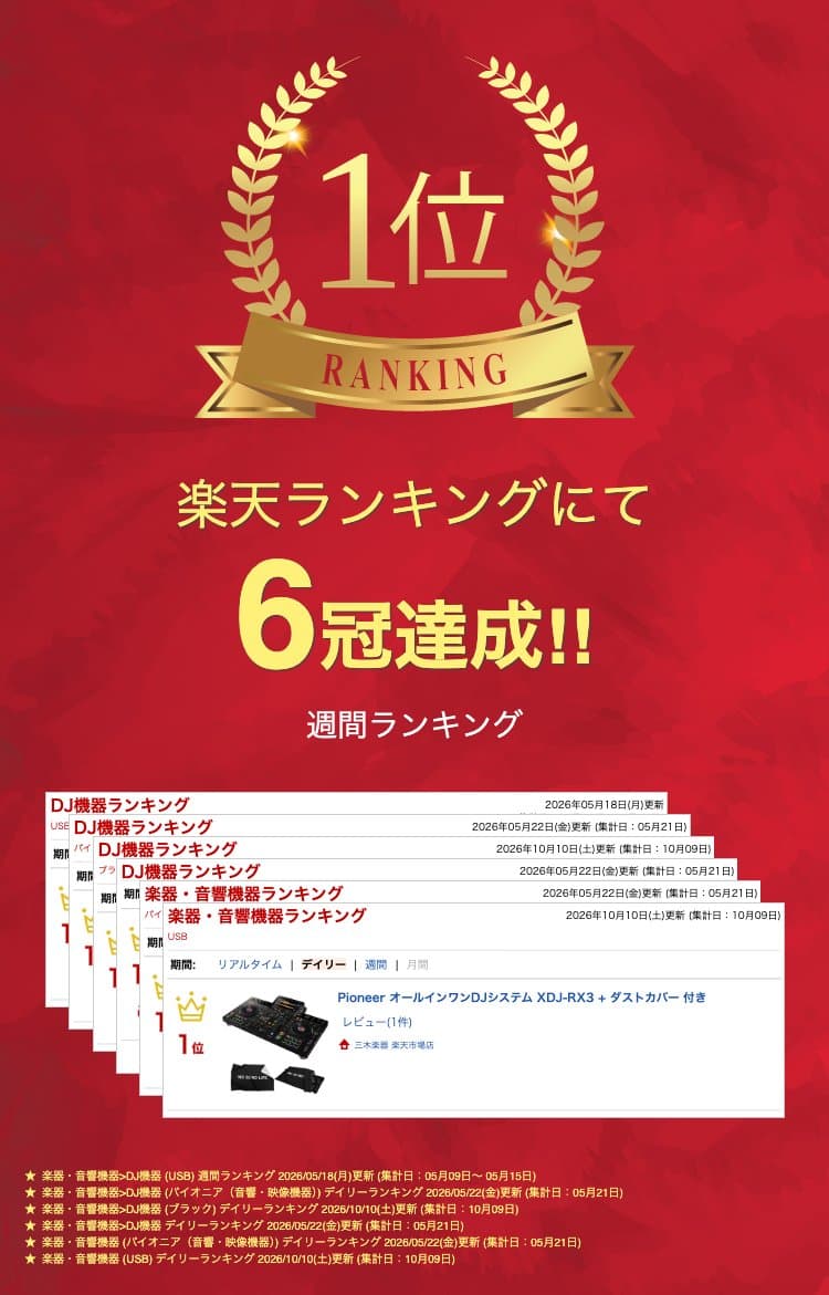 Pioneer オールインワンDJシステム XDJ-RX3 + ダストカバー 付き thumbnail 2