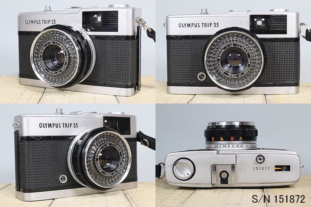 【整備済】【保証付】　オリンパス　OLYMPUS TRIP 35　S/N 151872（ケース・フイルム付セット）　フィルムカメラ　フイルムカメラ　【中古】 thumbnail 2