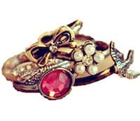 DCMR Jewelry ジュエリー アンティーク レトロ 【5つセット】 キラキラ ダイヤ 鳥の羽 指輪 アクセサリー 5点 セット