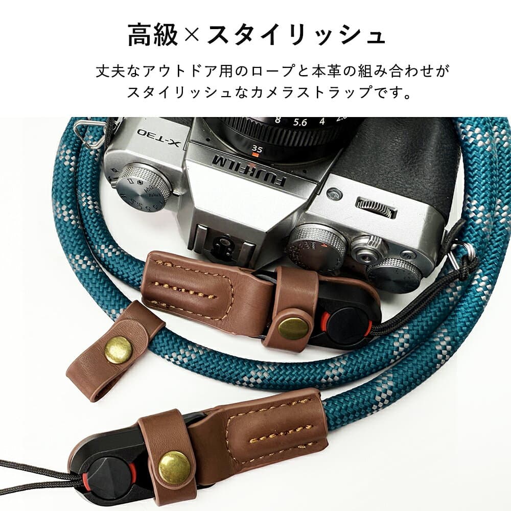 APEGG カメラストラップ 一眼レフ おしゃれ 斜め掛け 首掛け 肩掛け 太め かわいい ネックストラップ ショルダーストラップ ミラーレス デジカメストラップ 男女兼用 カメラアクセサリー camera ロープ 調整可能 長さ調節 カメラ用ストラップ カメラ用 thumbnail 2