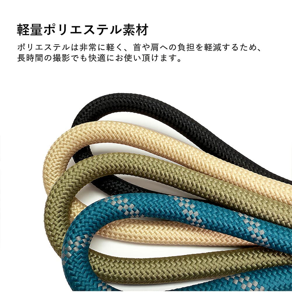 APEGG カメラストラップ 一眼レフ おしゃれ 斜め掛け 首掛け 肩掛け 太め かわいい ネックストラップ ショルダーストラップ ミラーレス デジカメストラップ 男女兼用 カメラアクセサリー camera ロープ 調整可能 長さ調節 カメラ用ストラップ カメラ用 thumbnail 3