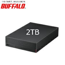 【送料無料】BUFFALO 外付けHDD 2TB HD-NRLD2.0U3-BA USB3.1/3.0/2.0対応 静音・防振・放熱設計 TV録画＆PC用 日本製 見守り合図搭載