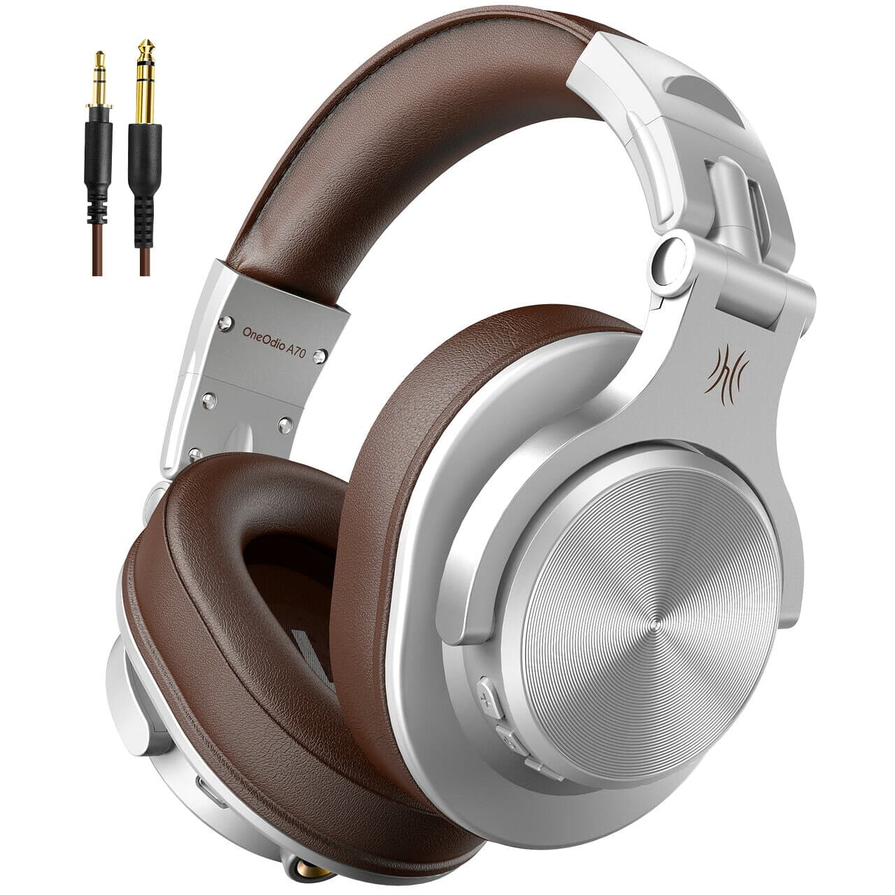 OneOdio A70 ワイヤレス ヘッドホン 72時間再生 Bluetooth 5.2 ヘッドフォン 有線 無線 兼用 ヘッドフォン マイク付き クリアな通話 マルチポイント対応 子供用ヘッドセット 折り畳み 密閉型 重低音 DJ テレビ iPhone PC PS4 Switch Zoom WEB会議・授業 楽器練習 送料無料 thumbnail 2