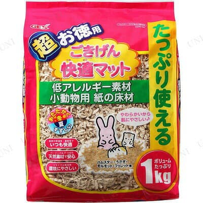 ジェックス ごきげん快適マット 超お徳用 1kg ハムスター・小動物用品 ケージ アクセサリー 飼育 低アレルギー素材 無漂白 thumbnail 2