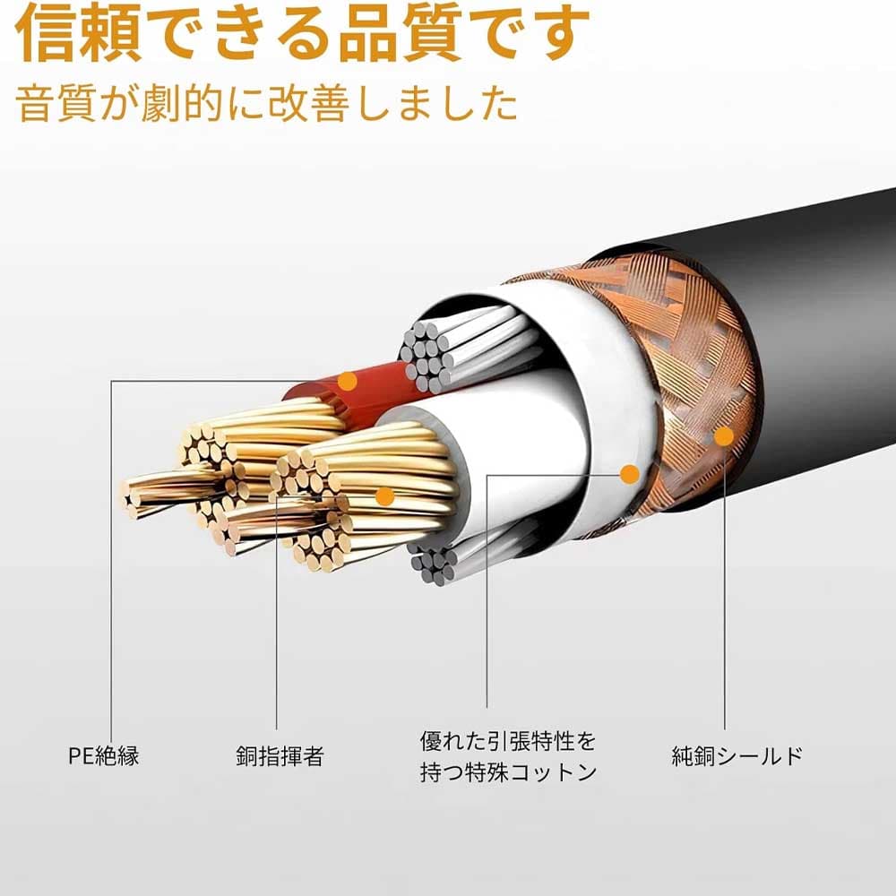 USB Cマイク3ピンXLRケーブル2M ケーブル3M TYPE-C-XLRレコーディングケーブル93dB低ノイズスタジオ XLRバランス接続マイクレコーディングコンデンサーマイク AVアンプ スピーカー その他のレコーディング機器 プラグアンドプレイ 断線しにくい 導体 柔軟【送料無料】 thumbnail 2