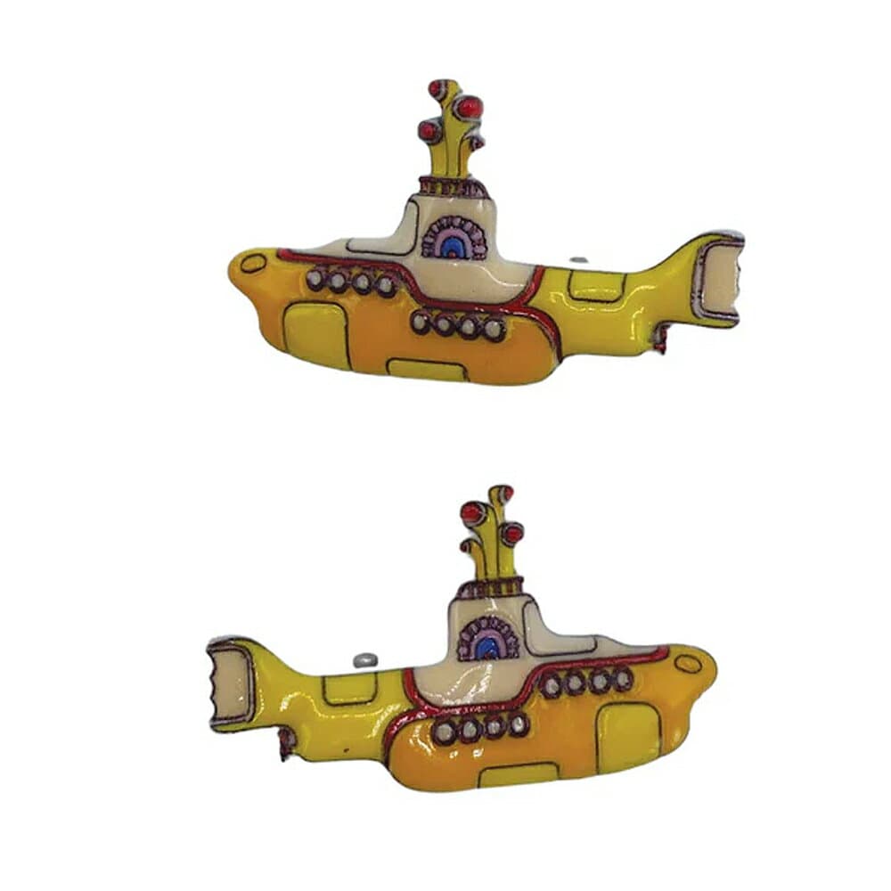 THE BEATLES ビートルズ (来日 60周年 ) - Yellow Submarine Hairclips / 2個セット / Disaster(U.K.ブランド) / ファッション雑貨 【公式 / オフィシャル】