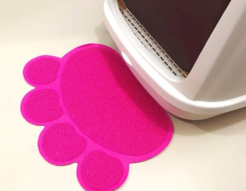 送料無料 砂取りマット 猫用 ネコ ペット用品 トイレマット 30×40cm 滑り止め 肉球タイプ 飛び散り防止 砂落とし 猫砂マット 猫砂キャッチャー ペットマット 足拭き 足ふき 足砂取り 長方形 グレー ベージュ ブラウン ブルー かわいい 可愛い おしゃれ ねこ キャット CAT 犬 thumbnail 3