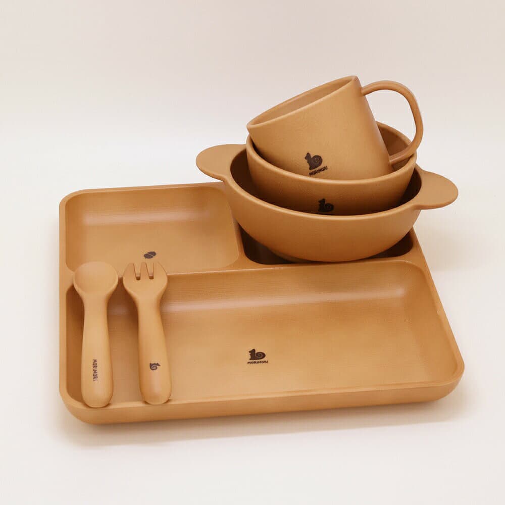 MORIMORI 子供用 食器 5点セット ランチ皿 ボウル マグ クープ カトラリー 食洗機対応 レンジ対応 キッズ 離乳食 ベビー食器 ベビー thumbnail 3