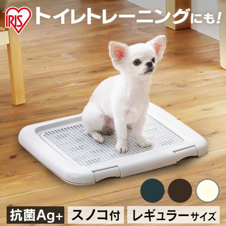 トイレトレー レギュラー 犬 メッシュ 犬 トイレ トレー レギュラーサイズ メッシュ すのこ付き 室内飼い フチもれしにくい トレーニングペットトレー ブラウン 小型犬 ペット用トイレ トイレトレーニング ペット用品 ペットトイレ アイリスオーヤマ FTT-485[RNG][SA]