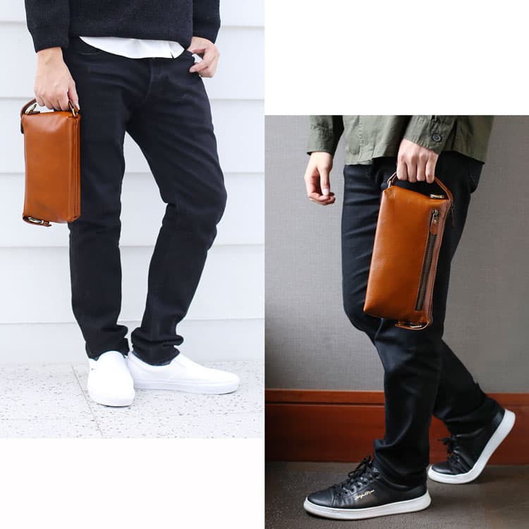 【20％OFFクーポン】メンズ セカンド バッグ おしゃれ 日本製 オイル ヌメ革 2way バッグ ショルダーストラップ付き メンズバッグ ショルダーバッグ 斜めがけ【名入れ 可能】 上品 誕生日 jamale ギフト プレゼント 4FB 1年保証 (07000034r) thumbnail 2
