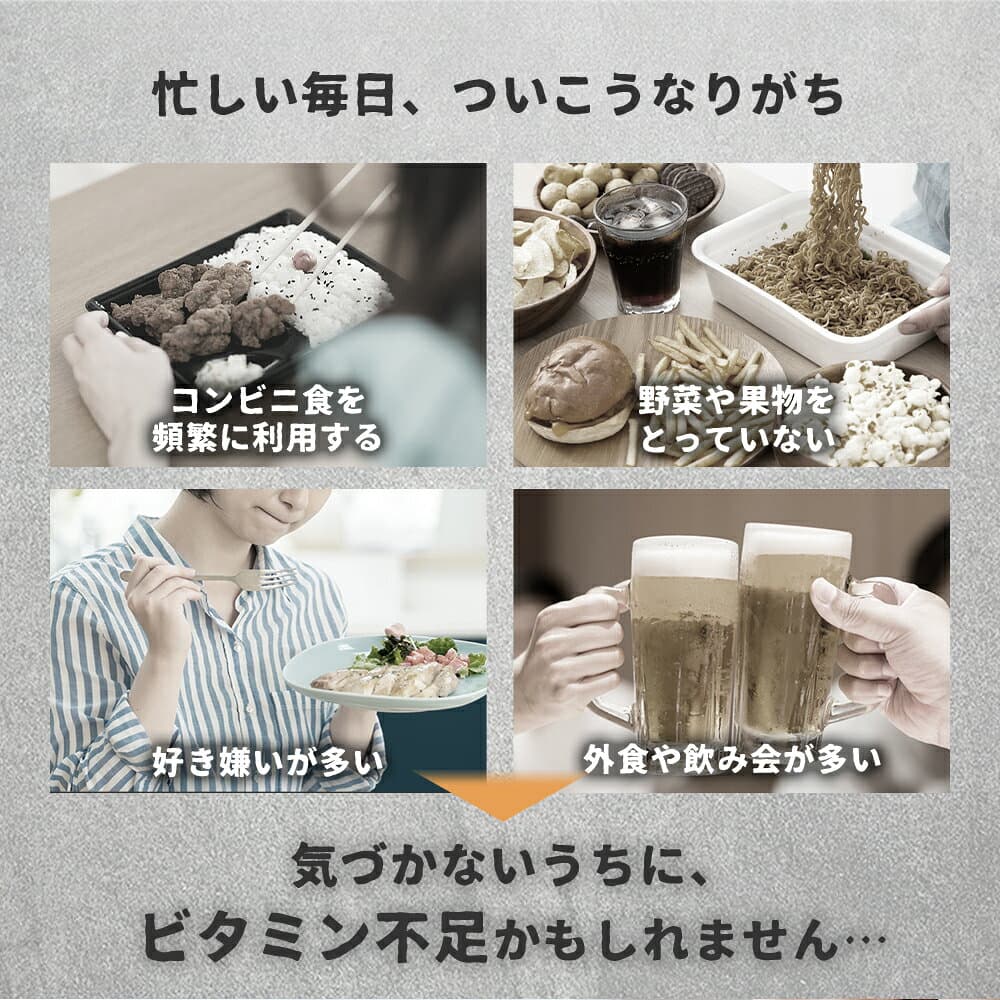【10/19 00:00~10/23 23:59★タイムセールで298円】マルチビタミン 約1ヶ月分 ネコポス送料無料 代引き・日時指定不可　サプリ/ビタミンサプリ/ミネラル ビタミン 葉酸 ナイアシン ビオチン パントテン酸 ヘスペリジン thumbnail 3