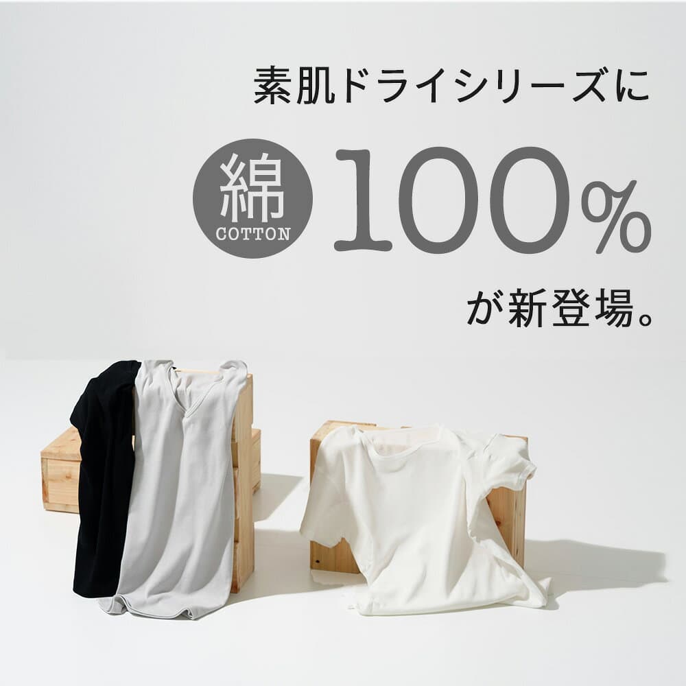 素肌ドライ 綿100% 汗取り インナー サーフ V首 メンズ 春夏 脇汗 シャツ コットン パッド付き 汗染み 防止 汗 対策 シャツ 汗とり パット付き 吸汗速乾 袖なし ノースリーブ スーツ 出張 肌着 日用品 紳士 男性 M4440P-E thumbnail 2