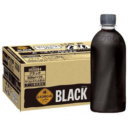 ジョージア ブラック ラベルレス PET(500ml×24本)【ジョージア】 thumbnail 2