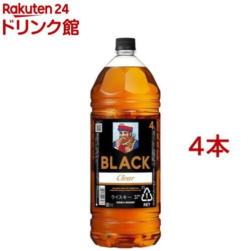 ブラックニッカクリア ペットボトル(4000ml*4本セット)【ブラックニッカ】[アサヒビール/ウイスキー/ブラックニッカ]