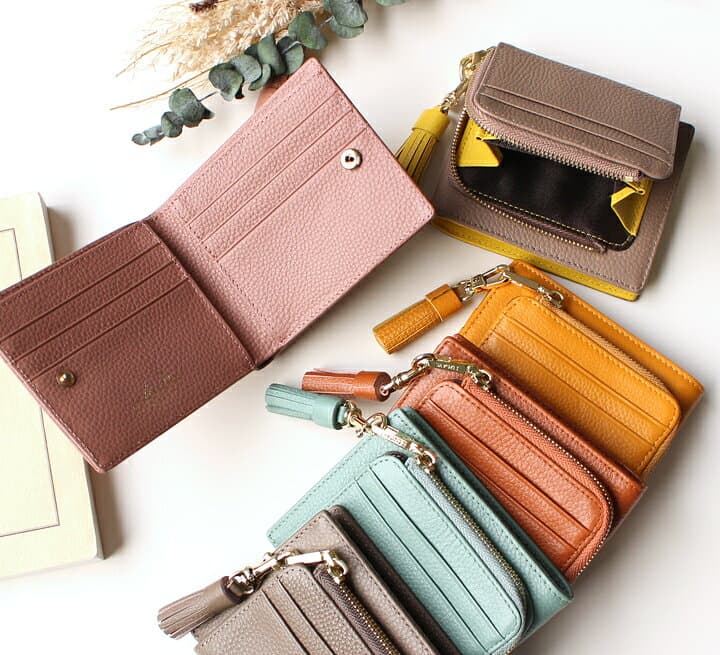 ＼クーポンで20%OFF／＼累計8万個突破／財布 レディース 本革 二つ折り財布 札 小銭 同じ向き LIZDAYS リズデイズ コンパクト さいふ カードケース 小銭入れ 革 ミニサイズ バイカラー タッセル ギフト プレゼント L字ファスナー おしゃれ スタイルオンバッグ thumbnail 3