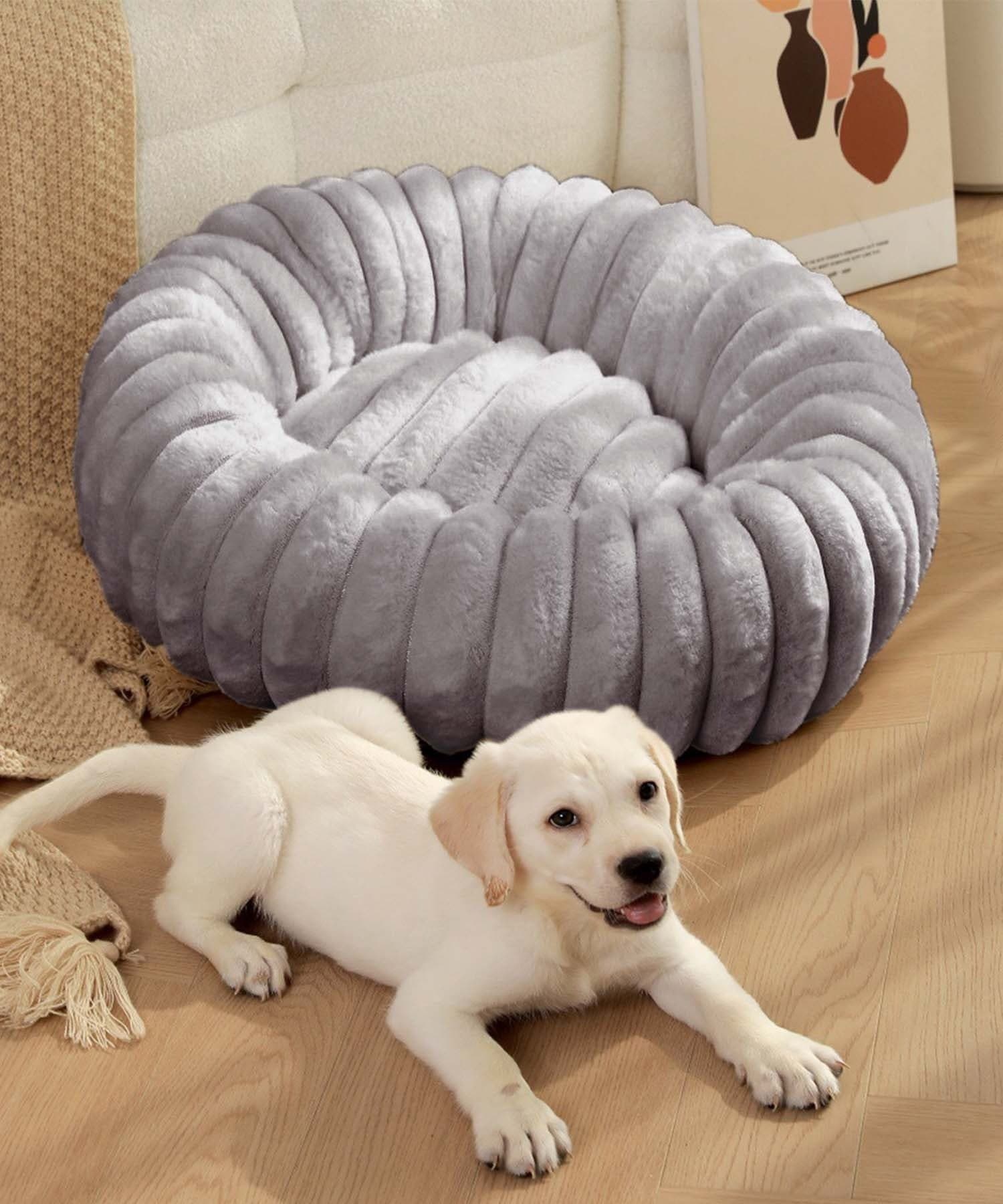 【SALE／15%OFF】aimoha home aimoha home/ラウンド型ペットベッド アイモハ ペット用品 その他のペット用品 グレー ホワイト thumbnail 3