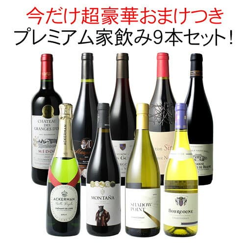 【送料無料】ワインセット プレミアム 家飲み ワイン 9本 セット 赤ワイン 白ワイン スパークリングワイン 飲み比べ ソムリエ厳選 贅沢 ミックスセット フルボディ 御祝 誕生日 結婚祝い ギフト プレゼント 第29弾