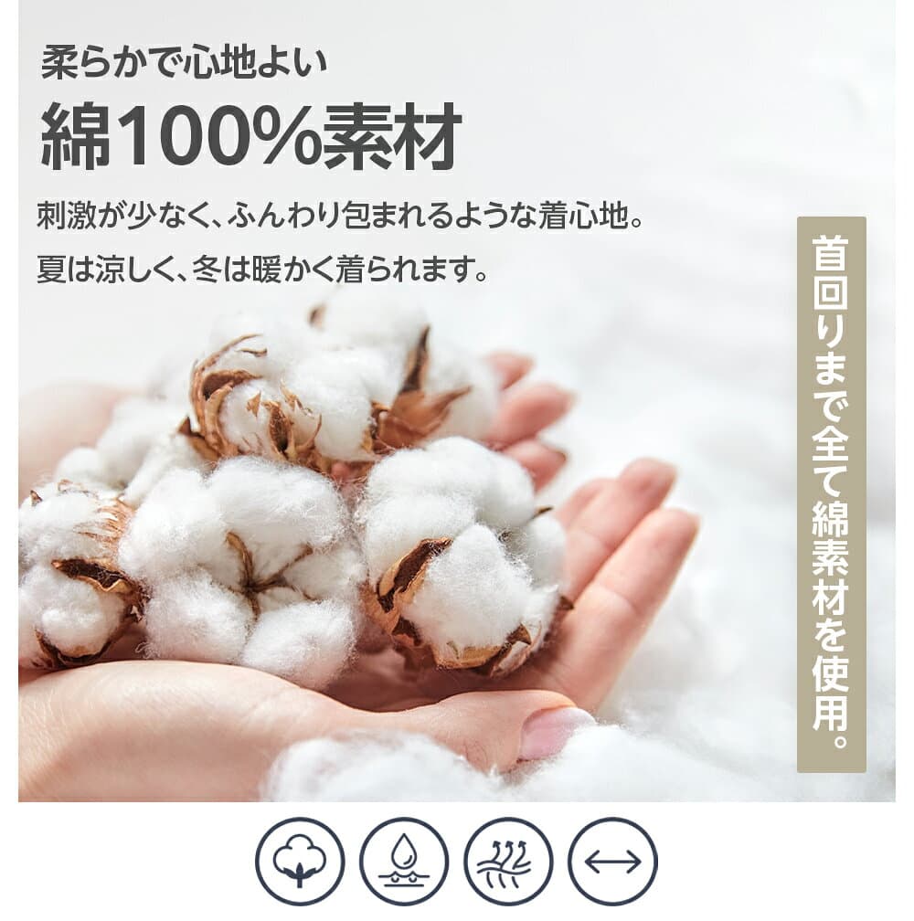 綿100％インナー メンズ インナー Vネック クルーネック 半袖 肌着 綿100％ 無地 M L LL 3L 全5色 thumbnail 3