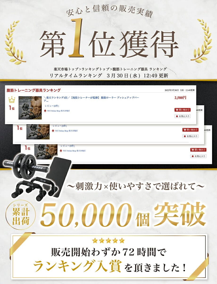 【マラソン限定P5倍】＼楽天ランキング1位／【現役トレーナーが監修】 腹筋ローラー プッシュアップバー アブローラー 腹筋 ローラー 腕立て伏せ 体幹 大胸筋 鍛える トレーニング 筋トレ ダイエット 女性 男性 初心者 エクササイズ グッズ フィットネス 筋肉 静音 thumbnail 3