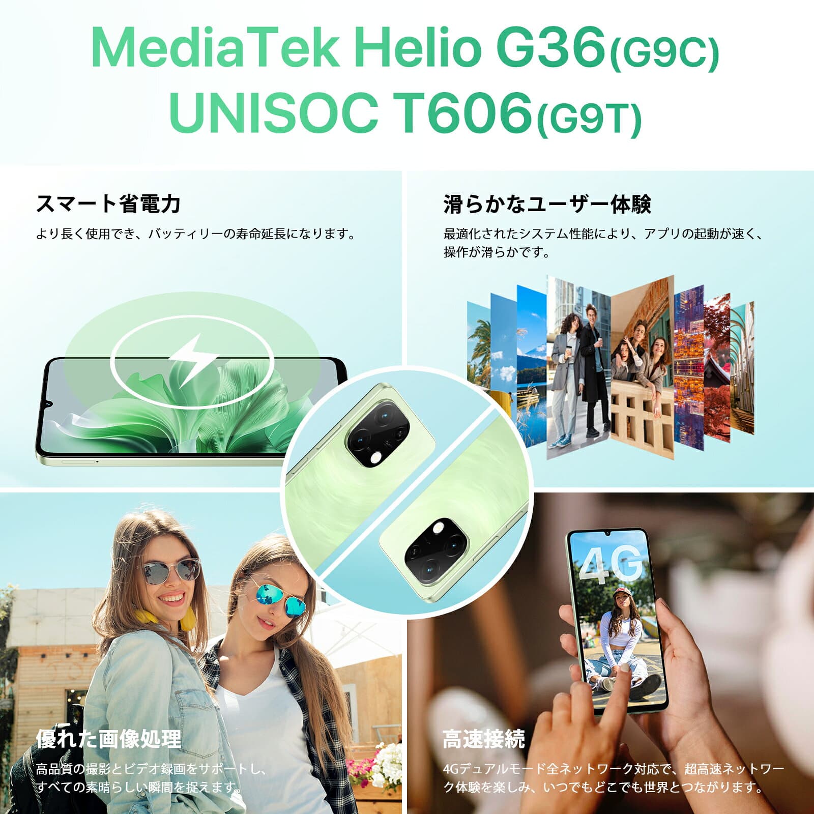 UMIDIGI スマホ 携帯電話 G9T/G9C 4G対応 8/12GB RAM+128GB ROM 1TBまで拡張 Android 14 スマートフォン 本体 simフリー 6.75インチ 5000万画素メインカメラ デュアルSIM 5000mAhバッテリ－|顔認証|指紋認証|GPS 日本語取扱説明書付き thumbnail 3