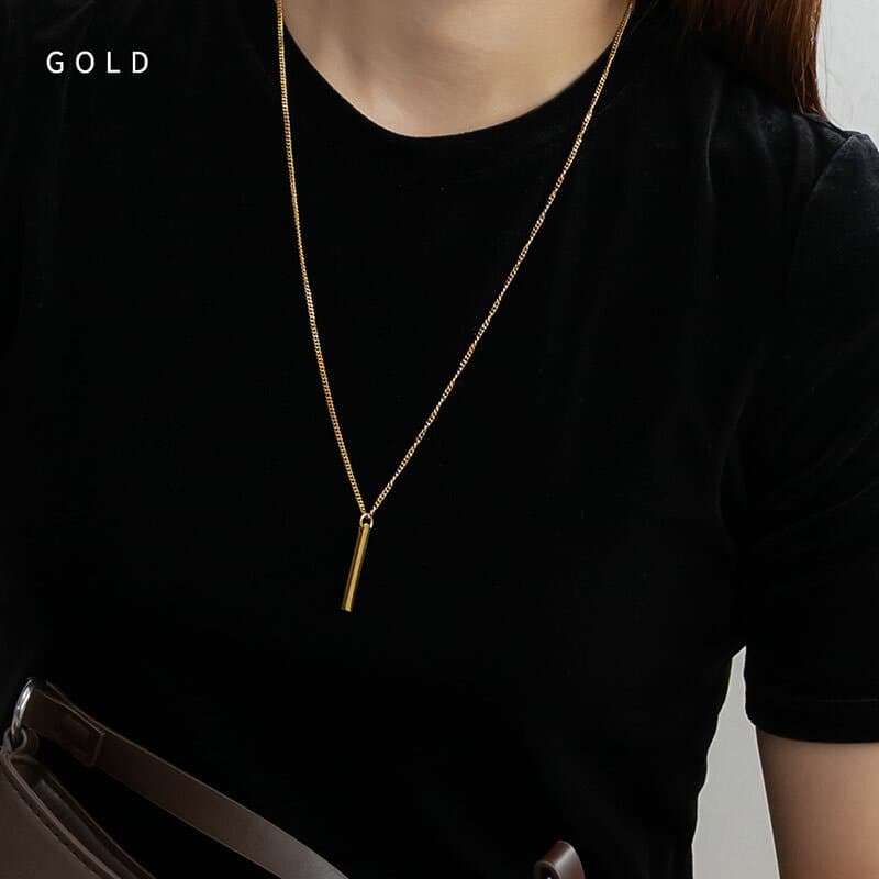 【最大30%OFFクーポン有】 ネックレス ステンレス 金属アレルギー つけっぱなし レディース ロングネックレス サージカルステンレス バー 華奢 シンプル 可愛い 結婚式 パーティー 二次会 大人 上品 30代 40代 50代 メール便送料無料 thumbnail 3