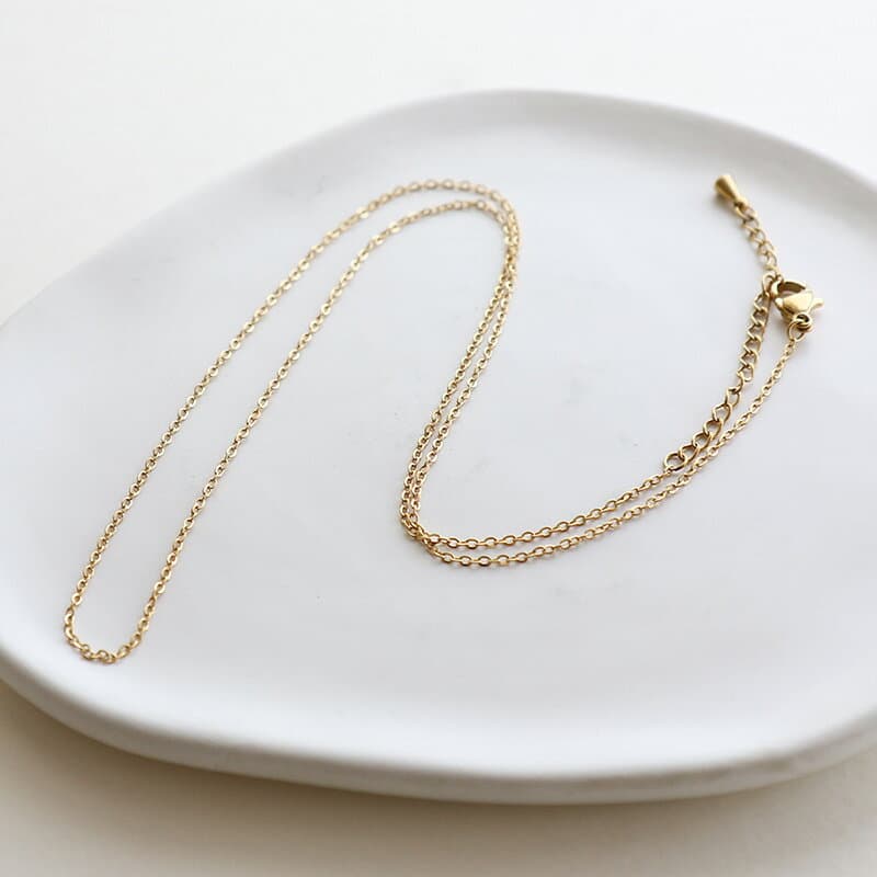 【最大30%OFFクーポン有】 ＼楽天ランキング1位／ ネックレス ショート ステンレス つけっぱなし 金属アレルギー対応 チェーン だけ サージカルステンレス 316L 医療用 アジャスター レディース 45cm 50cm メール便送料無料 10cpn thumbnail 2
