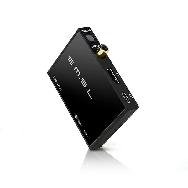 SMSL PO100 PRO MQA DDC XMOS XU316 デジタルアナログ オーディオコンバーター Type-C USB 入力 IIS/Optical/Coaxial出力 電話/TV/PS3/PS4/PS5用小型携帯用 USB インターフェ