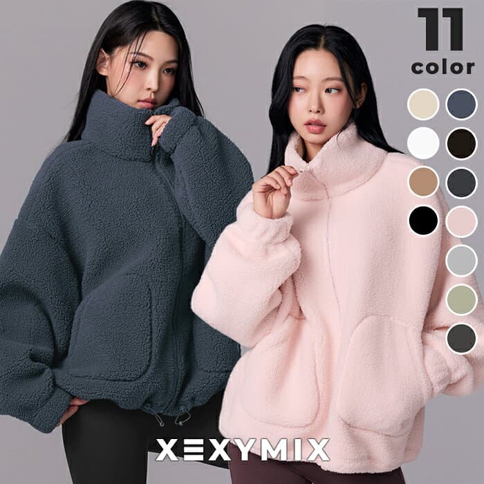 ゼクシィミックス xexymix フリース ハイネック ジャケット アウター スポーツウェア レディース トレーニングウェア レディース フィットネスウェア レディース ランニングウェア レディース ジムウェア レディース テニスウェア XA5410G