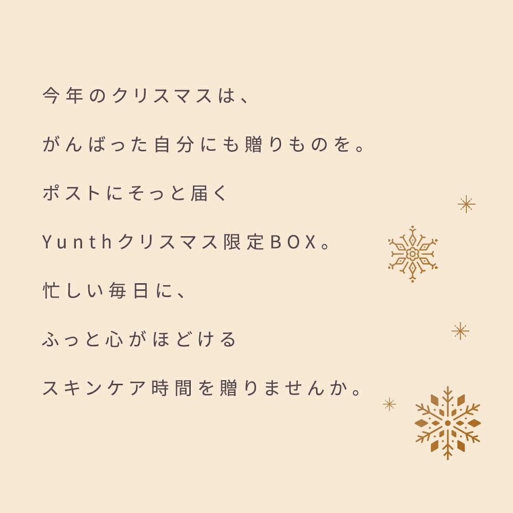【公式】Yunth ホリデーコレクション2026 クリスマス 限定 ユンス スキンケアセット/ポストにそっと届く贈り物 クリスマスコフレ スキンケアギフト コスメ 美容液 シートマスク クリーム ギフト おしゃれ｜ VC美容液 レチノール アゼライン酸 PDRN ｜メール便 送料無料 thumbnail 3