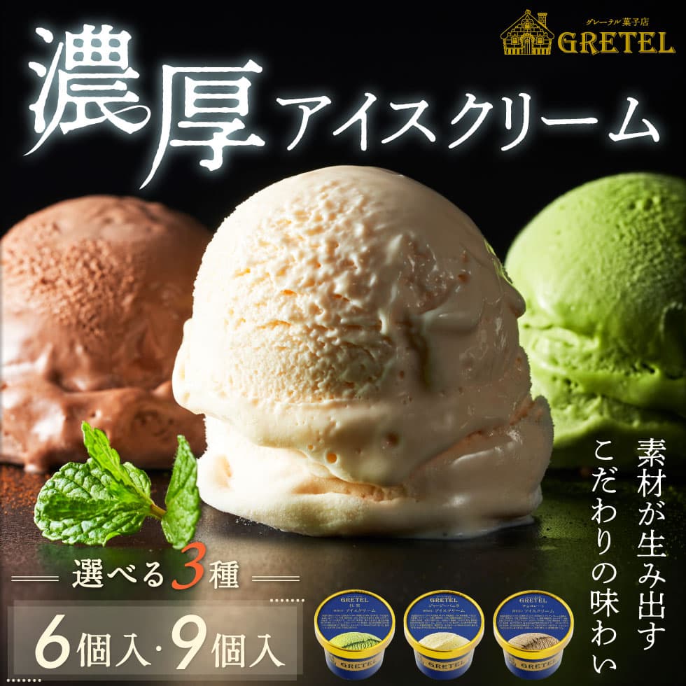 【レビュー高評価4.6以上】 アイスクリーム アイス ギフト 詰め合わせ 3種 6個 9個 楽天 2026 バニラ 国産 抹茶 チョコレート 送料無料 アイスギフト 誕生日 プレゼント スイーツ お取り寄せ thumbnail 3
