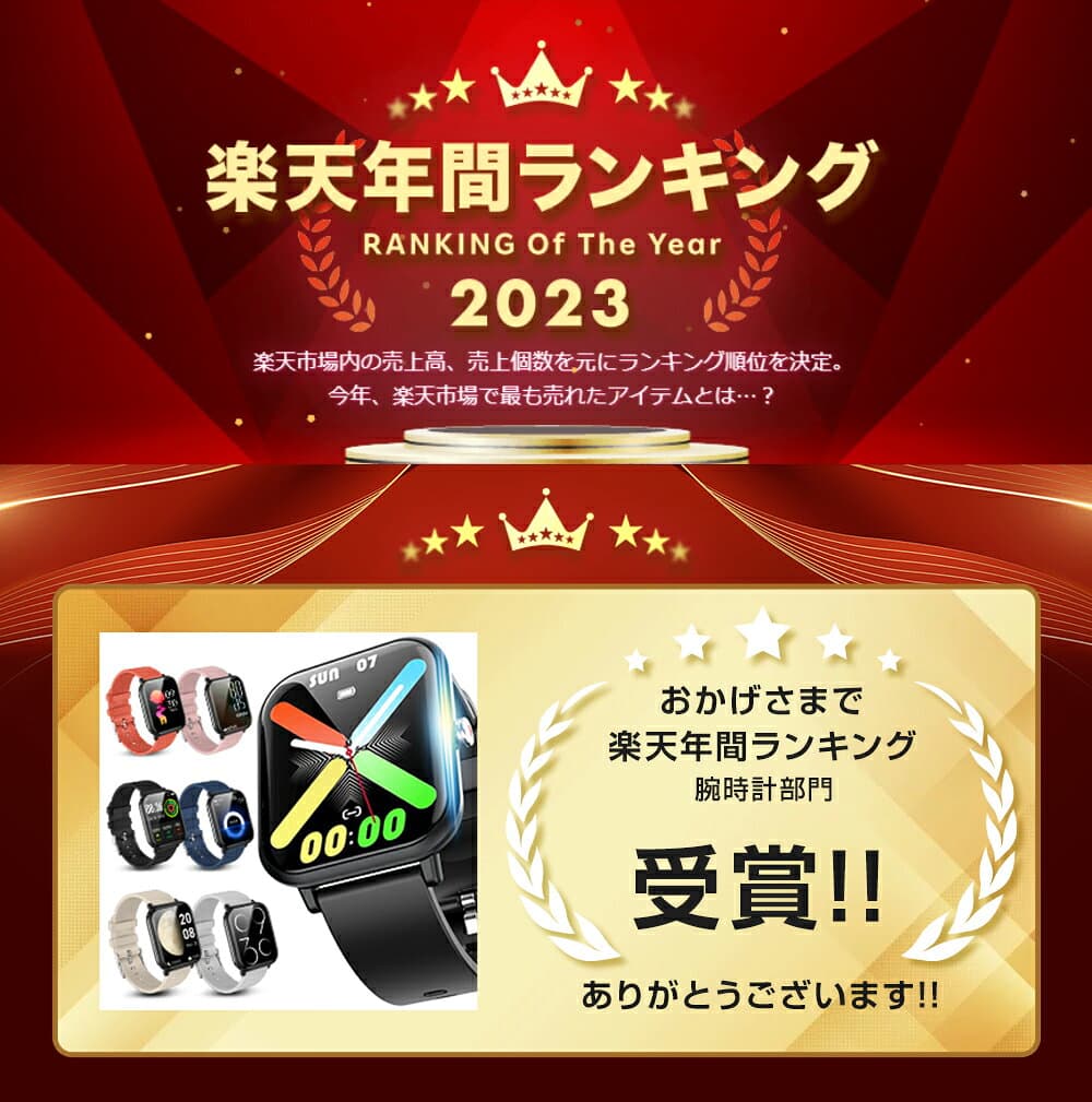 【クーポンで1,980円～】＼楽天1位／ スマートウォッチ 心拍数 1.9インチ超大画面 腕時計 レディース 歩数計 スマートウォッチ メンズ 7色展開 IP68防水 GPS連携 Line 着信通知 睡眠検測 GPS連携 日本語 プレゼント iphone&android 送料無料 thumbnail 3