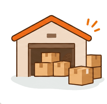 Arrive at our Japan warehouse