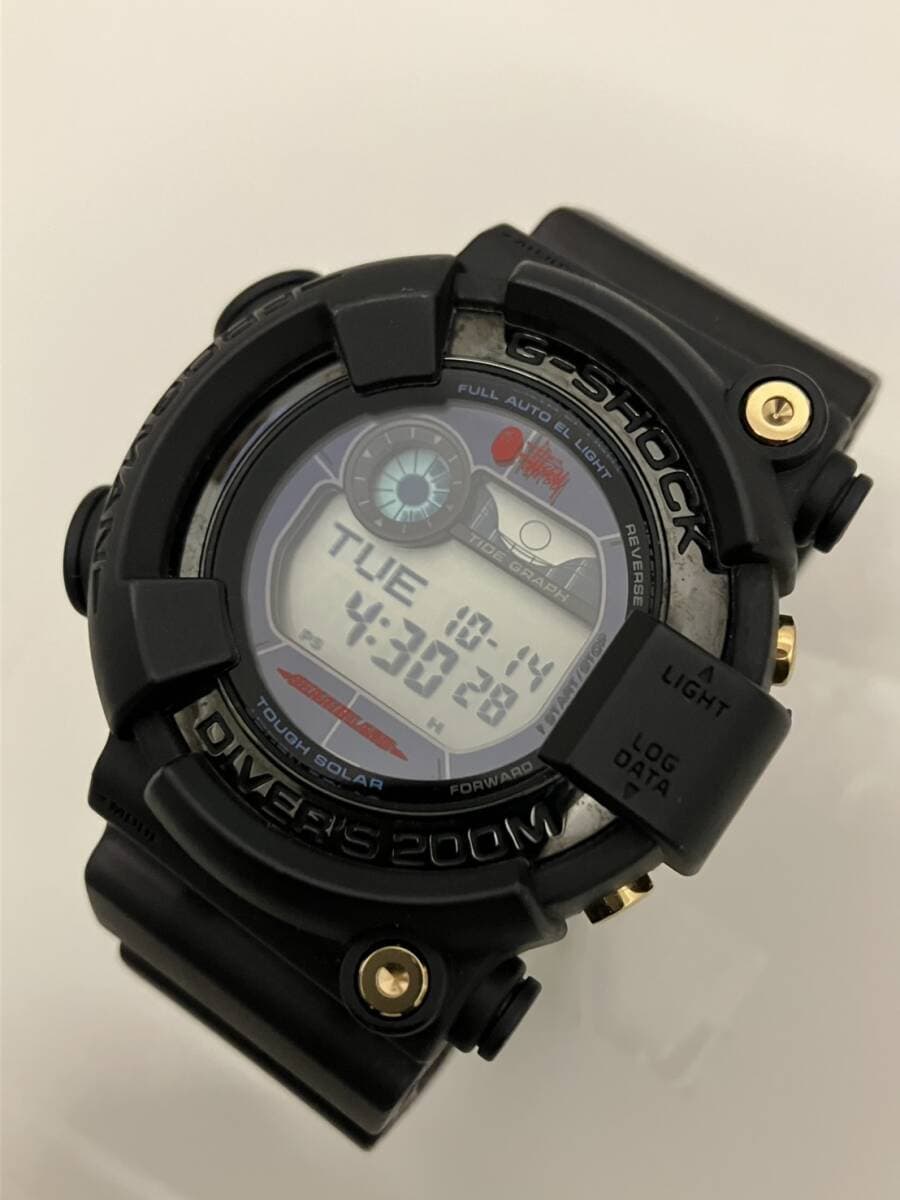 稼働品 CASIOカシオG‐SHOCK GF-8250BS-1JR フロッグマン STUSSY×BAPE 腕時計 デジタル ソーラー — 1/9