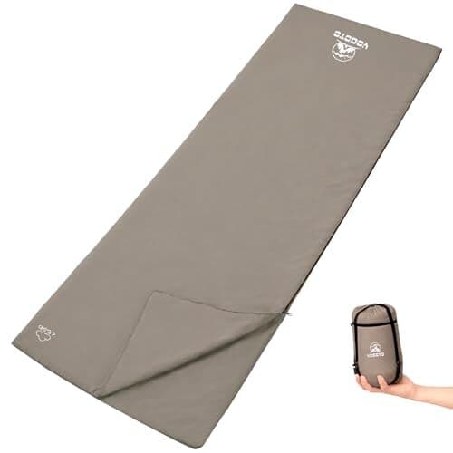 YOGOTO 寝袋 シュラフ 封筒型 超軽量 コンパクト 秋キャンプ 3シーズン 冬用インナーシュラフ 車中泊 丸洗いOK...♪ — 1/8