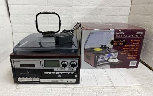 Bearmax マルチオーディオ・レコーダー/プレイヤー MA-89 2017年製 レコード CD AM/FM カセットテープ 札幌市 白石店 — 1/5