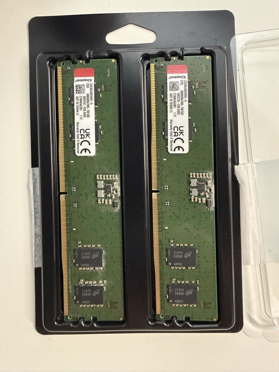 Kingston デスクトップPC用メモリ 8GB×2枚(合計16GB) — 1/4