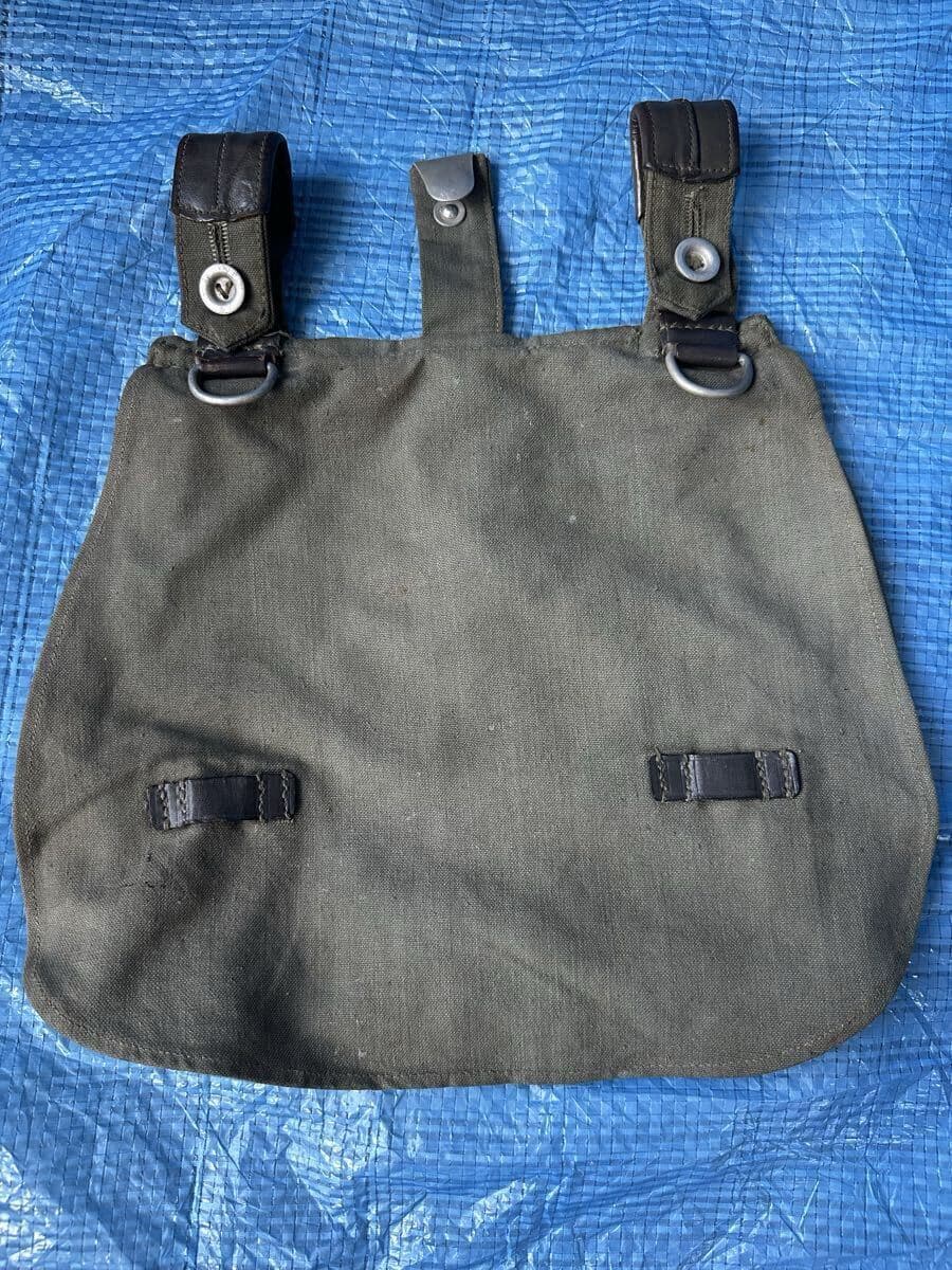 WW2 ドイツ軍 実物 M31雑嚢 Brotbeutel 31 ブレッドバッグ 極初期モデル — 1/9