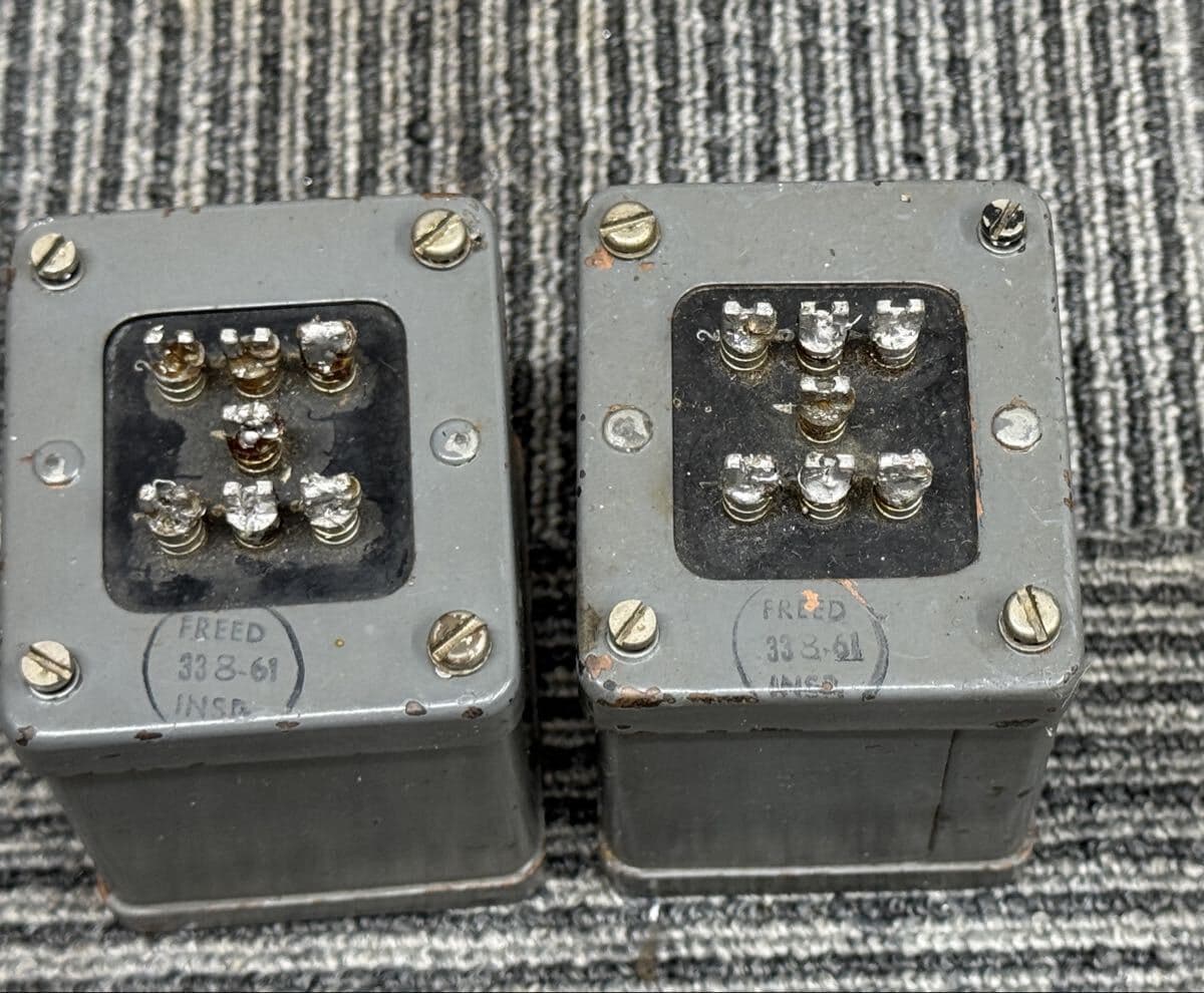 NORTHERN RADIO COMPANY 121 トランス 2個セット FREED刻印 ヴィンテージ オーディオ部品 — 1/10
