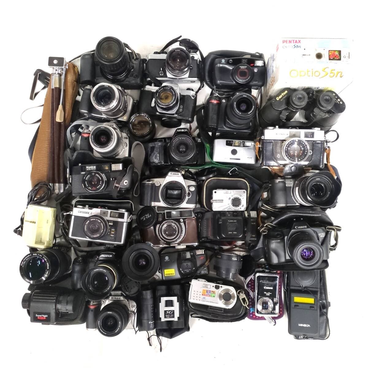 1円 Nikon FE PENTAX SP Canon EOS 10QD フィルムカメラ ボディ レンズ 含むj まとめセット 光学機器 Y28860-4 — 1/7