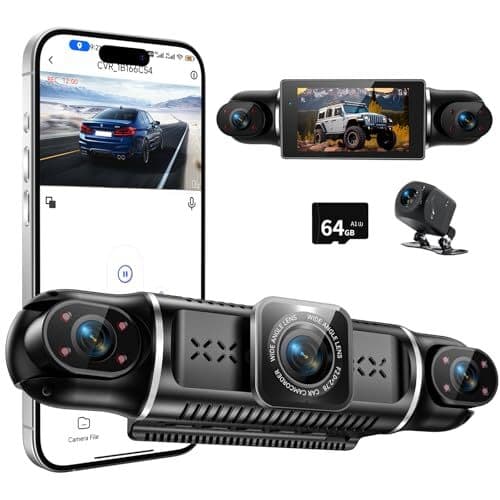 4カメラ ドライブレコーダー 360度 WiFi搭載 ドラレコ前後カメラ 小型 360度全方位保護 2K スーパー暗視 24tou — 1/8