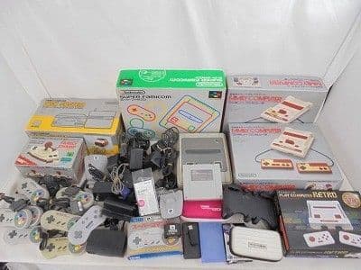 【まとめ売り 訳有】 ゲーム ファミコン 本体 HVC SHVC-001 コントローラー 互換機 周辺機器 等 グッズセット — 1/10