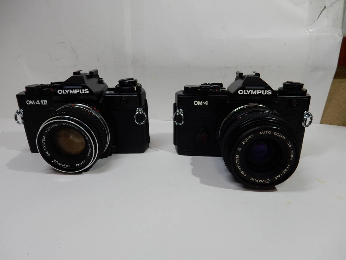 オリンパス OM-4/OM-4 Ti/ 50mm f1.8/35-70mm まとめて2台 ジャンク — 1/1