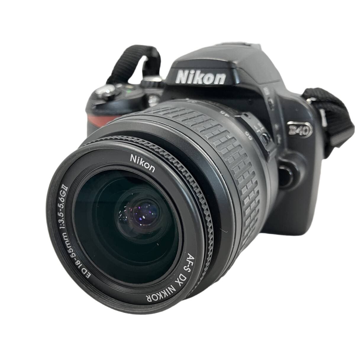 Nikon D40 デジタル 一眼レフ カメラ AF-DX NIKKOR ED 18-55mm F 3.5-5.6GII レンズキッド ニコン 中古 W11758778 — 1/10