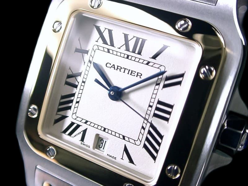 ★極美品 CARTIER カルティエ サントスガルベ 18金/SS W20011C4 ラージローマン LM Cal.687 アイボリー 綺麗★ — 1/3