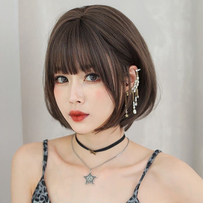 フルウィッグ ボブ ウィッグ 女性 レディース ウイッグ カツラ ショート ファッションウィッグ かわいい 自然 コスプレ — 1/9